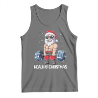 Funny Santa Gym Xmas Tank Top Healthy Christmas - Wonder Print Shop
