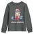 Funny Santa Gym Xmas Youth Sweatshirt Healthy Christmas - Wonder Print Shop