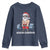 Funny Santa Gym Xmas Youth Sweatshirt Healthy Christmas - Wonder Print Shop