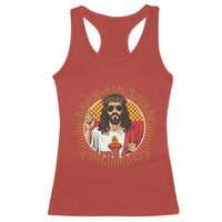 Funny Jesus Racing Racerback Tank Top If You Are Not First You Are Last - Wonder Print Shop
