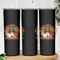 Funny Jesus Racing Skinny Tumbler If You Are Not First You Are Last - Wonder Print Shop