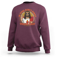 Funny Jesus Racing Sweatshirt If You Are Not First You Are Last - Wonder Print Shop