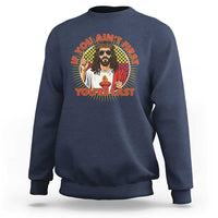Funny Jesus Racing Sweatshirt If You Are Not First You Are Last - Wonder Print Shop