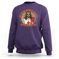 Funny Jesus Racing Sweatshirt If You Are Not First You Are Last - Wonder Print Shop