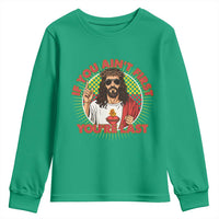 Funny Jesus Racing Youth Sweatshirt If You Are Not First You Are Last - Wonder Print Shop