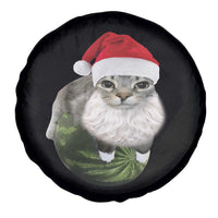 Watermelon Cat Christmas Spare Tire Cover Funny Silly Kitten Meme - Wonder Print Shop