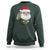 Watermelon Cat Christmas Sweatshirt Funny Silly Kitten Meme - Wonder Print Shop