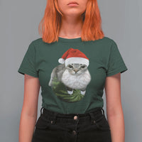 Watermelon Cat Christmas T Shirt For Women Funny Silly Kitten Meme - Wonder Print Shop