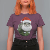 Watermelon Cat Christmas T Shirt For Women Funny Silly Kitten Meme - Wonder Print Shop