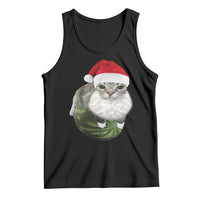 Watermelon Cat Christmas Tank Top Funny Silly Kitten Meme - Wonder Print Shop