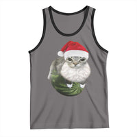 Watermelon Cat Christmas Tank Top Funny Silly Kitten Meme - Wonder Print Shop