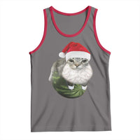 Watermelon Cat Christmas Tank Top Funny Silly Kitten Meme - Wonder Print Shop