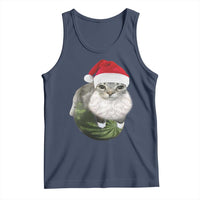 Watermelon Cat Christmas Tank Top Funny Silly Kitten Meme - Wonder Print Shop