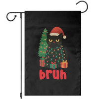 Funny Cat Bruh Christmas Garden Flag Silly Meme Kitty Xmas - Wonder Print Shop