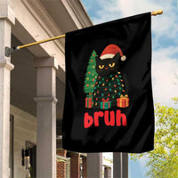 Funny Cat Bruh Christmas Garden Flag Silly Meme Kitty Xmas - Wonder Print Shop