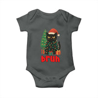 Funny Cat Bruh Christmas Baby Onesie Silly Meme Kitty Xmas - Wonder Print Shop
