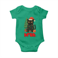Funny Cat Bruh Christmas Baby Onesie Silly Meme Kitty Xmas - Wonder Print Shop