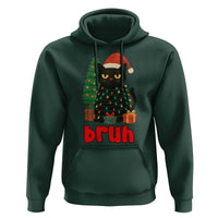 Funny Cat Bruh Christmas Hoodie Silly Meme Kitty Xmas - Wonder Print Shop