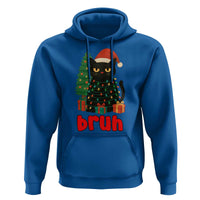Funny Cat Bruh Christmas Hoodie Silly Meme Kitty Xmas - Wonder Print Shop