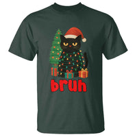 Funny Cat Bruh Christmas T Shirt Silly Meme Kitty Xmas - Wonder Print Shop