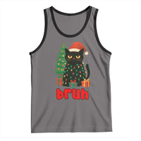Funny Cat Bruh Christmas Tank Top Silly Meme Kitty Xmas - Wonder Print Shop