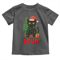 Funny Cat Bruh Christmas Toddler T Shirt Silly Meme Kitty Xmas - Wonder Print Shop