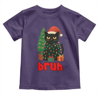 Funny Cat Bruh Christmas Toddler T Shirt Silly Meme Kitty Xmas - Wonder Print Shop