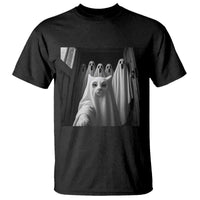 Funny Ghost Cat Halloween Meme T Shirt - Wonder Print Shop
