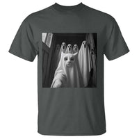 Funny Ghost Cat Halloween Meme T Shirt - Wonder Print Shop