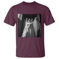 Funny Ghost Cat Halloween Meme T Shirt - Wonder Print Shop