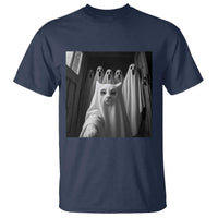 Funny Ghost Cat Halloween Meme T Shirt - Wonder Print Shop