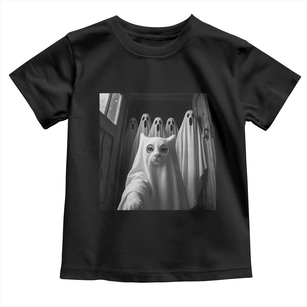 Funny Ghost Cat Halloween Meme Toddler T Shirt - Wonder Print Shop