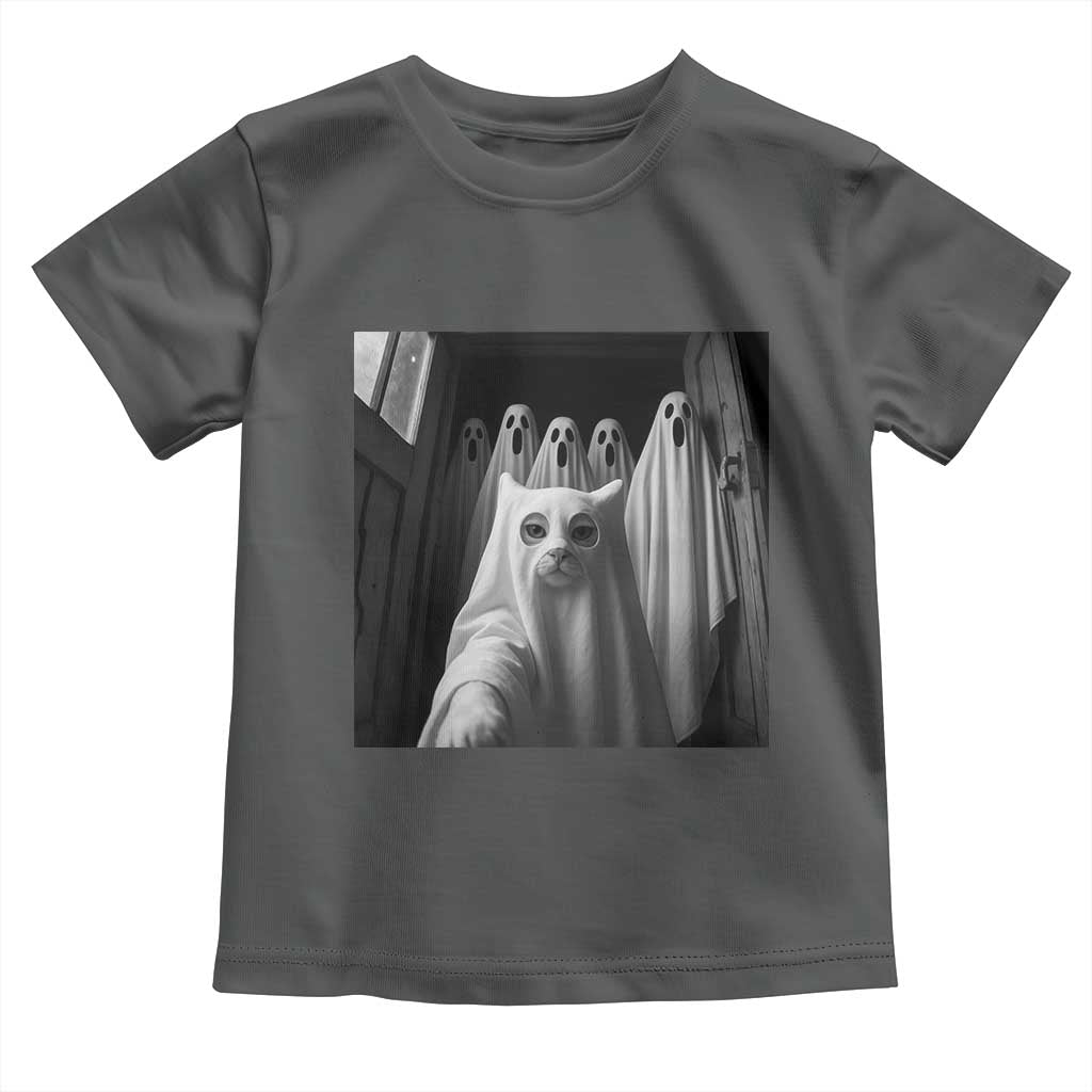 Funny Ghost Cat Halloween Meme Toddler T Shirt - Wonder Print Shop