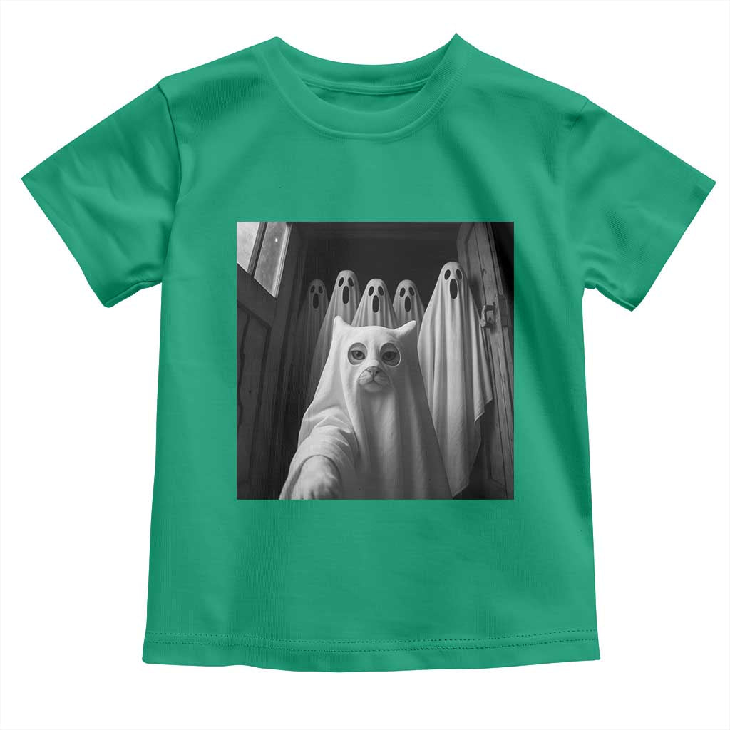 Funny Ghost Cat Halloween Meme Toddler T Shirt - Wonder Print Shop