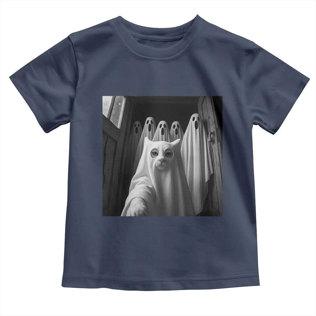 Funny Ghost Cat Halloween Meme Toddler T Shirt - Wonder Print Shop