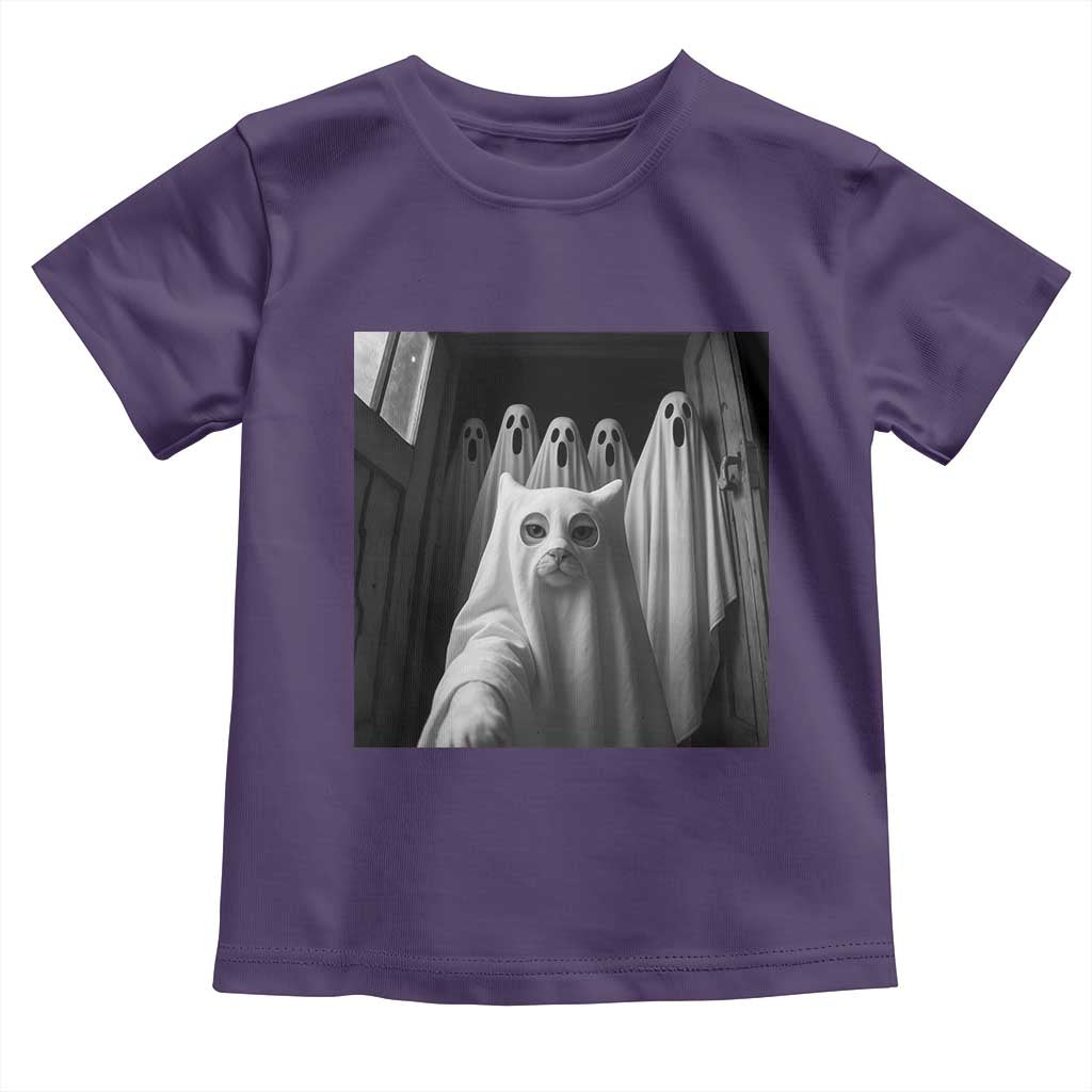 Funny Ghost Cat Halloween Meme Toddler T Shirt - Wonder Print Shop