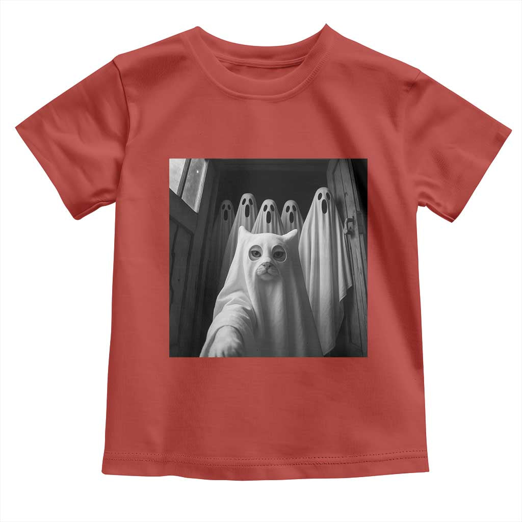 Funny Ghost Cat Halloween Meme Toddler T Shirt - Wonder Print Shop