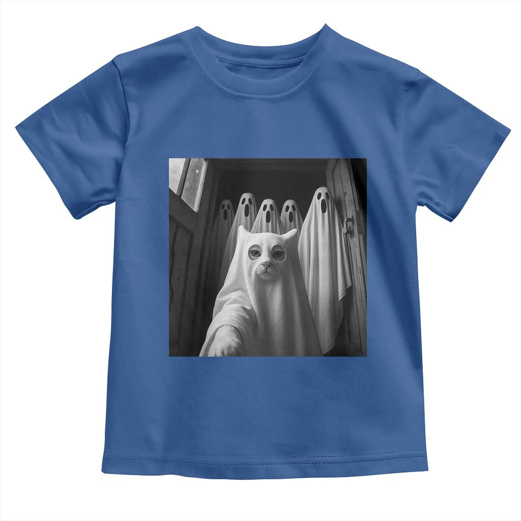 Funny Ghost Cat Halloween Meme Toddler T Shirt - Wonder Print Shop