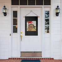 Funny Cat Drinking Wine Christmas Garden Flag - Wonder Print Shop