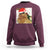 Funny Cat Drinking Wine Christmas Sweatshirt - Wonder Print Shop