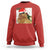 Funny Cat Drinking Wine Christmas Sweatshirt - Wonder Print Shop