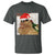 Funny Cat Drinking Wine Christmas T Shirt - Wonder Print Shop