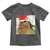Funny Cat Drinking Wine Christmas Toddler T Shirt - Wonder Print Shop