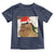 Funny Cat Drinking Wine Christmas Toddler T Shirt - Wonder Print Shop