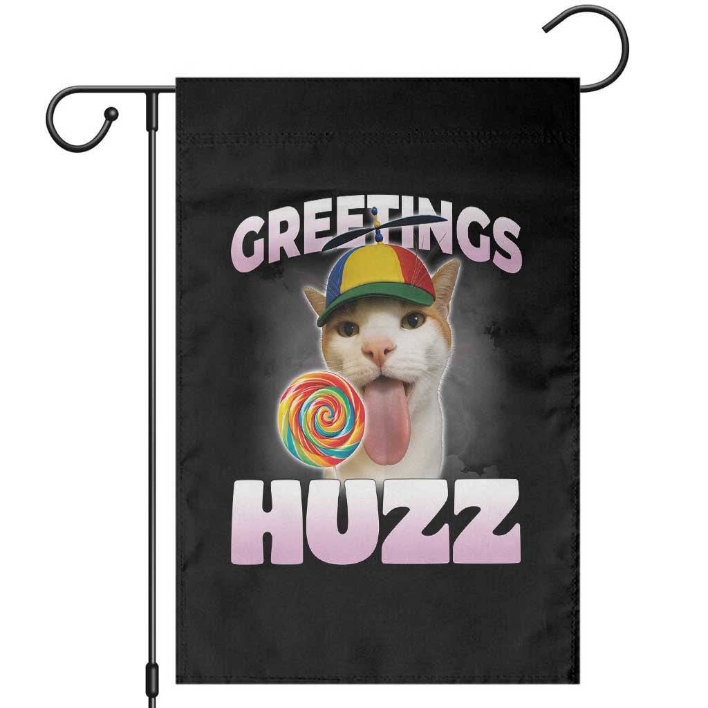 Funny Cat Meme Garden Flag Greetings Huzz - Wonder Print Shop