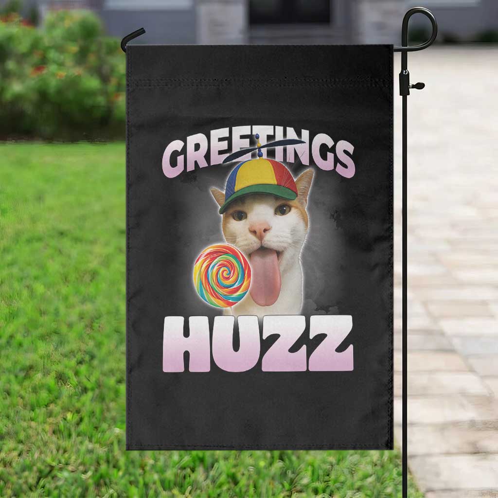 Funny Cat Meme Garden Flag Greetings Huzz - Wonder Print Shop