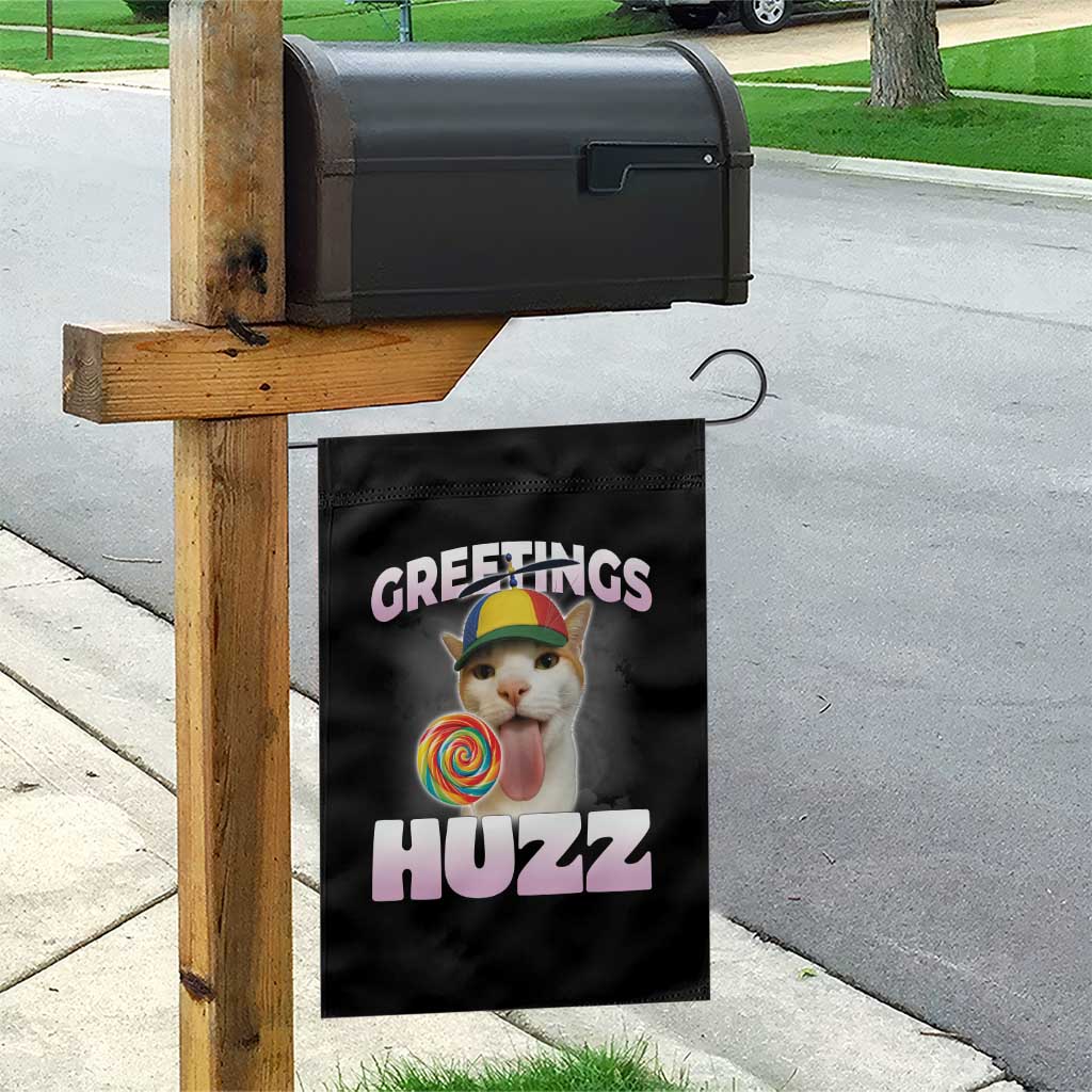 Funny Cat Meme Garden Flag Greetings Huzz - Wonder Print Shop