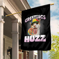 Funny Cat Meme Garden Flag Greetings Huzz - Wonder Print Shop