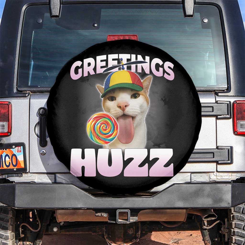 Funny Cat Meme Spare Tire Cover Greetings Huzz - Wonder Print Shop