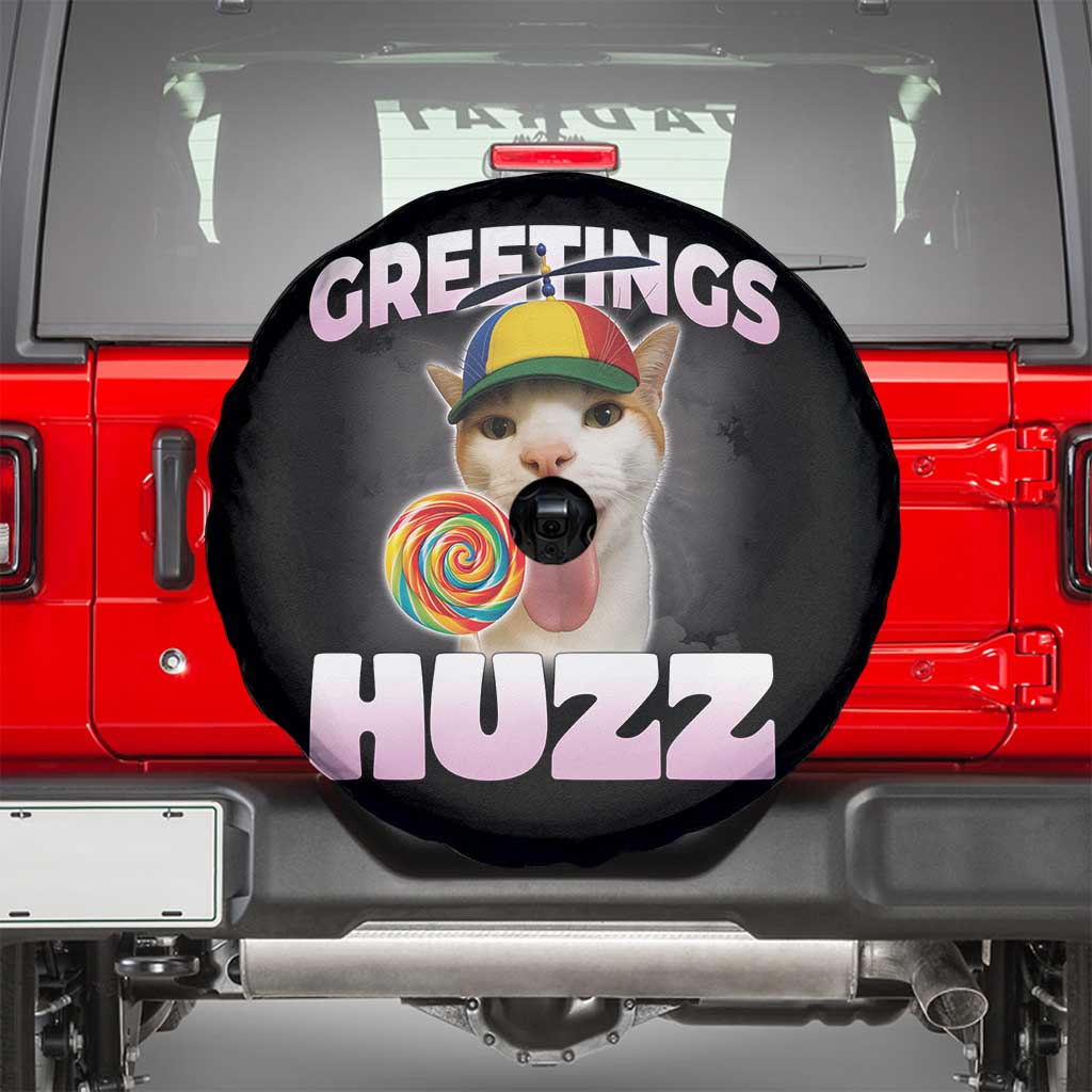 Funny Cat Meme Spare Tire Cover Greetings Huzz - Wonder Print Shop
